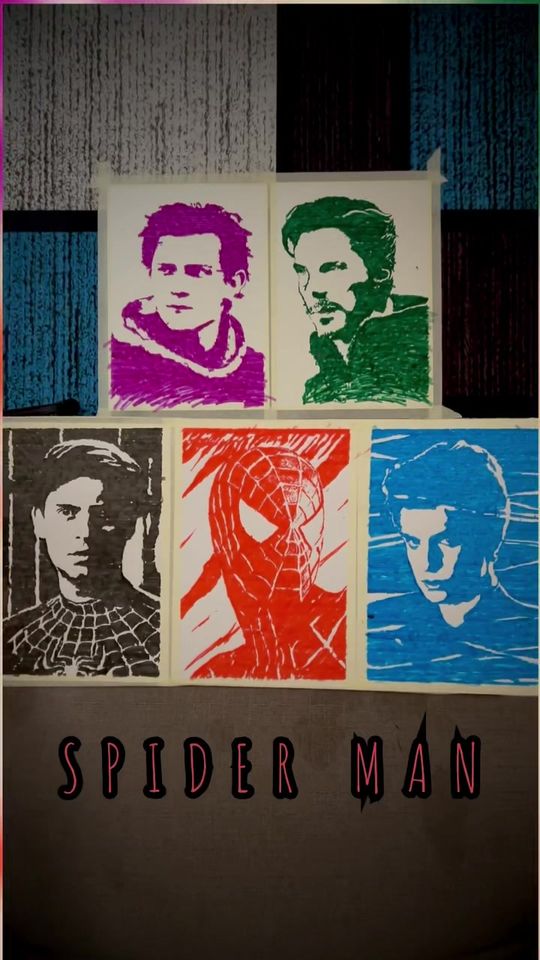 draw a at 5 people #nowayhome #vietmyusa #Spiderman #avenger