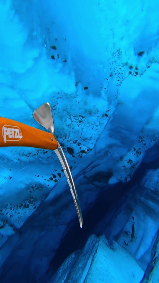It’s an endless ice tunnel to another world in the mountains