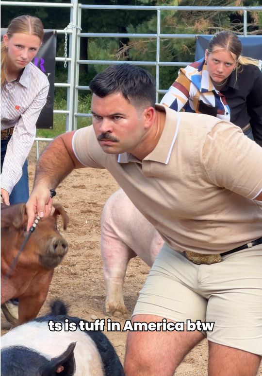 Hog shownanship is an art form that takes years to perfect. 