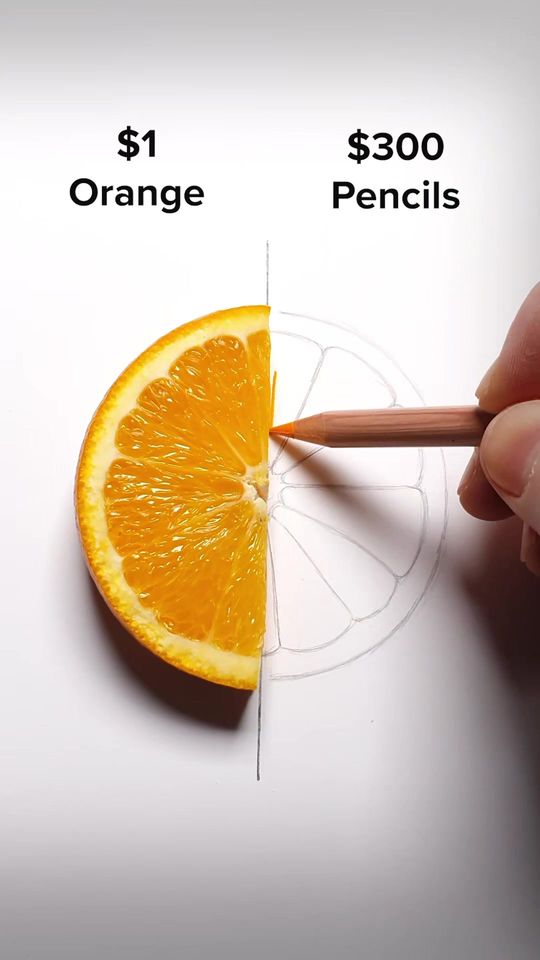 Draw an Orange! #easy #drawing #art #tutorial #howtodraw #or