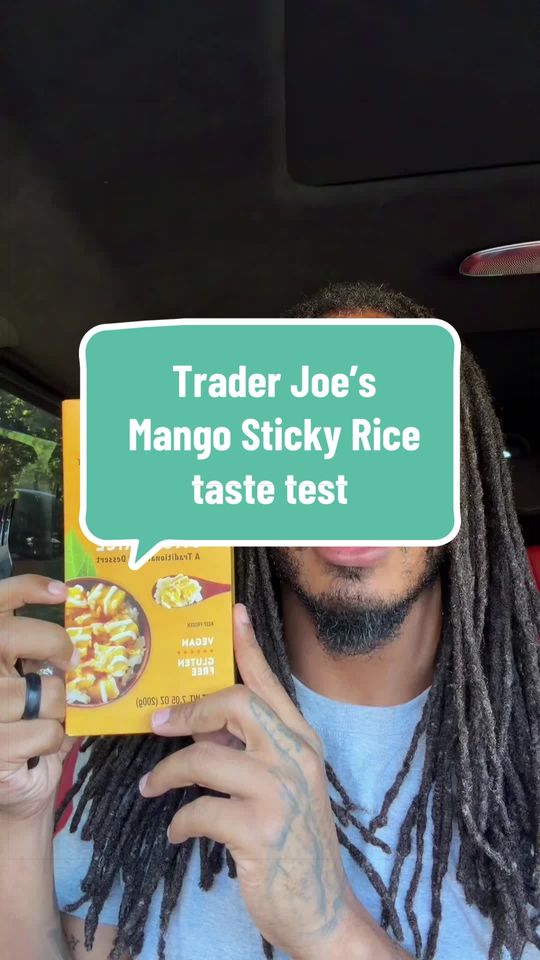 Trader Joe’s Mango Sticky Rice taste test 💕 would you try it