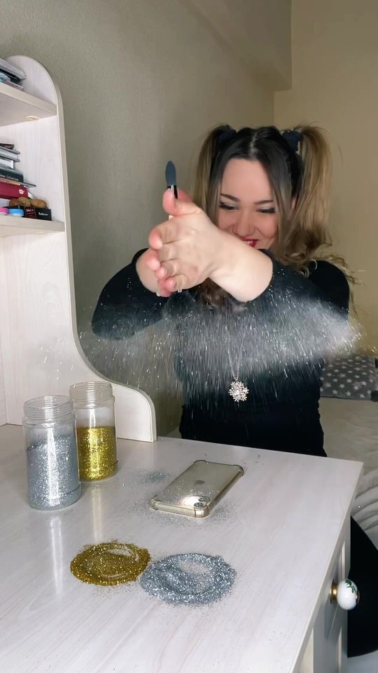 How I did the double glitter drop #tutorial do you want to s