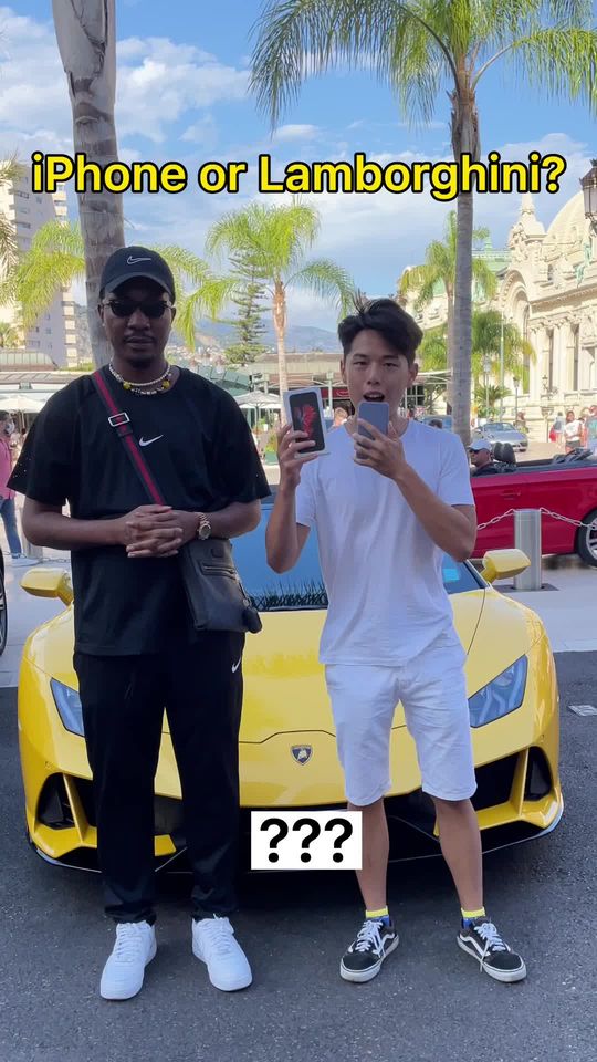 iPhone or Lamborghini? @kvyrhymes #iphone #lamborghini