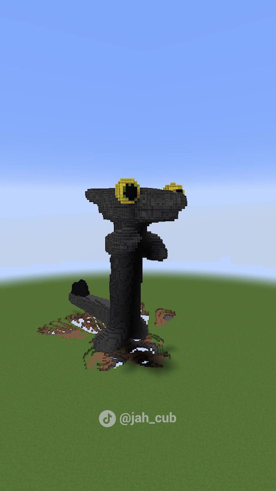Minecraft stop motion toothless #minecraft #toothless #minec