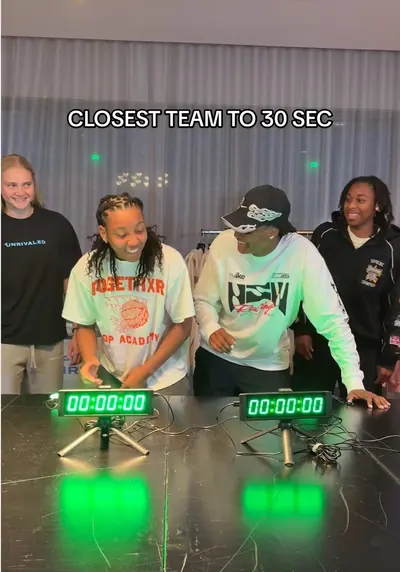 closest team to 30 sec ⏱️ #challenge #timer — @unrivaled