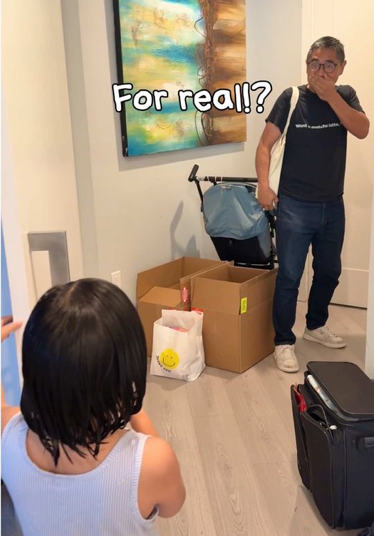 She decided to surprise her dad on Father's Day…💇‍♀️🥹😂 Now w