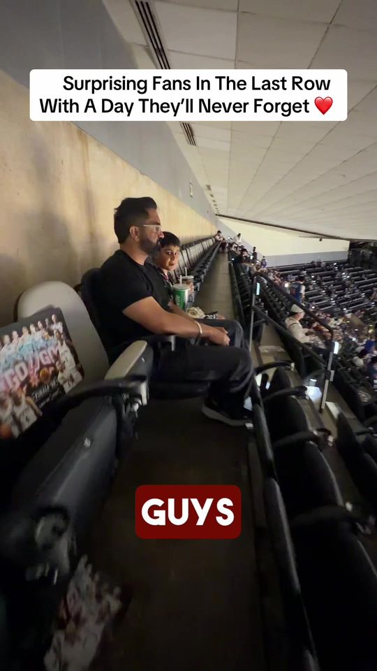 @Omar Raja surprised these Spurs fans sitting in the last ro