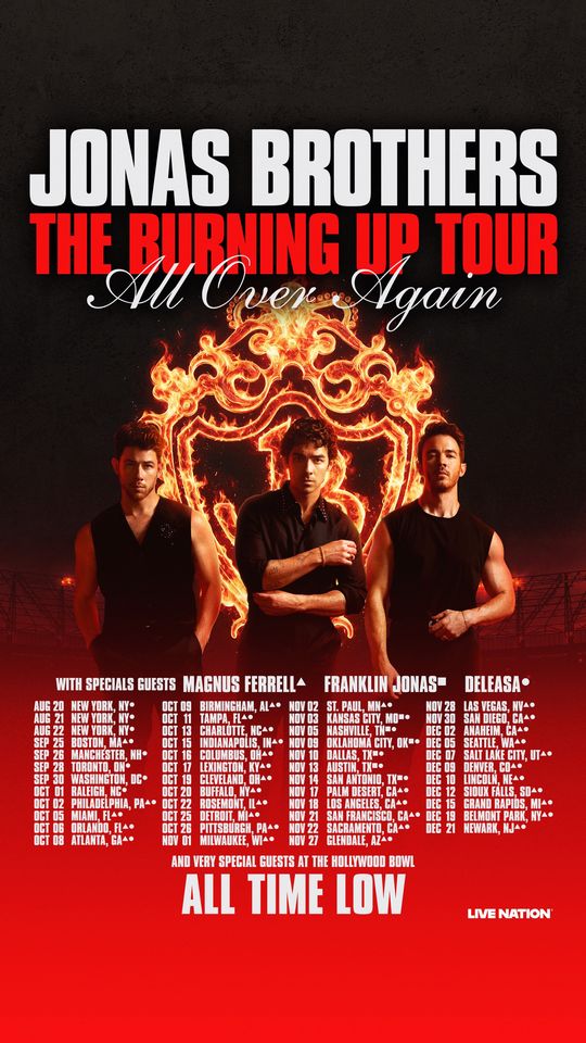 THE BURNING UP TOUR. ALL OVER AGAIN. 🔥 A celebration of the