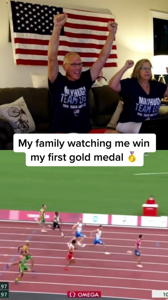 A moment i’ll never forget ❤️🥇 #olympics #trackandfield #par