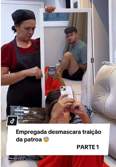 Empregada desmascara traição da patroa 😨 #creatorsearchinsights #tikto — @casal.alexerosy