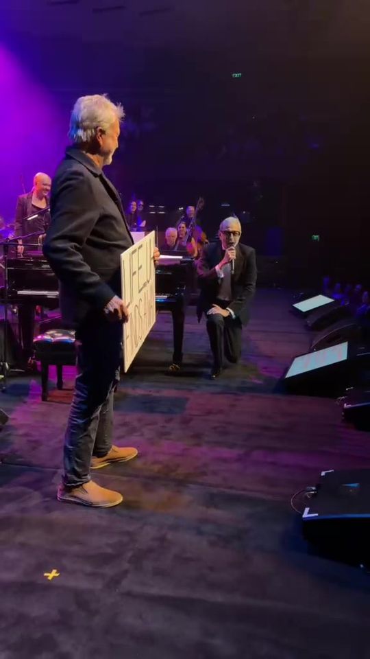 ON STAGE WITH JEFF GOLDBLUM. A privilege. Poor Jeff had oste