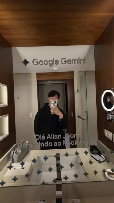 Já no aquecimento pro segundo fim de semana do Rock in Rio! Com o Goog — @allan_jeon