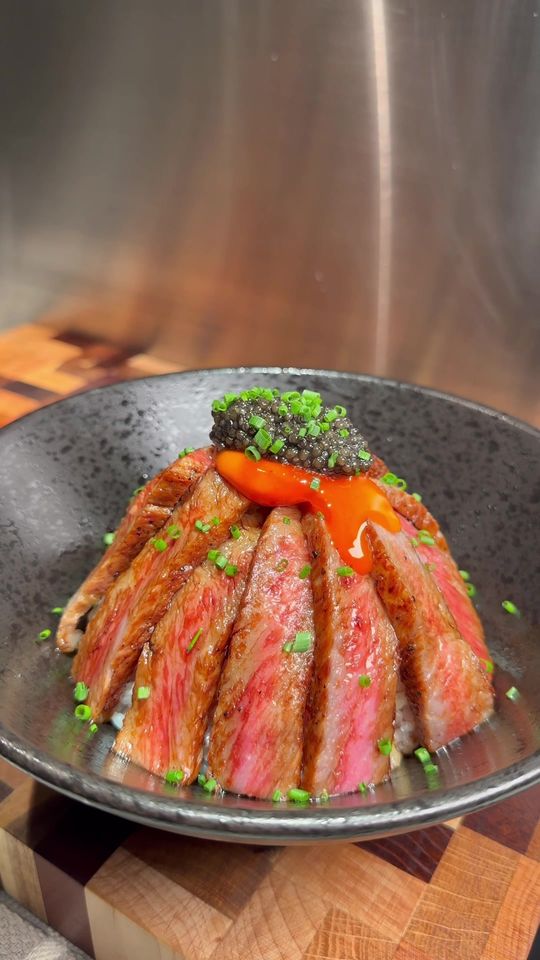 Wagyu Donburi 😍 #wagyu #donburi #caviar #easyrecipe #easyrec