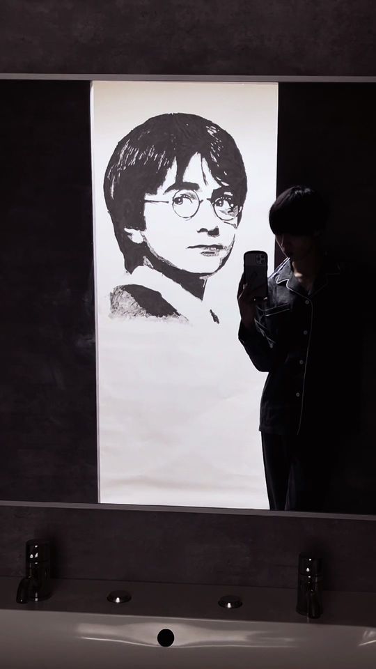 toothpasteart #harrypotter #danielradcliffe #art #drawing 
