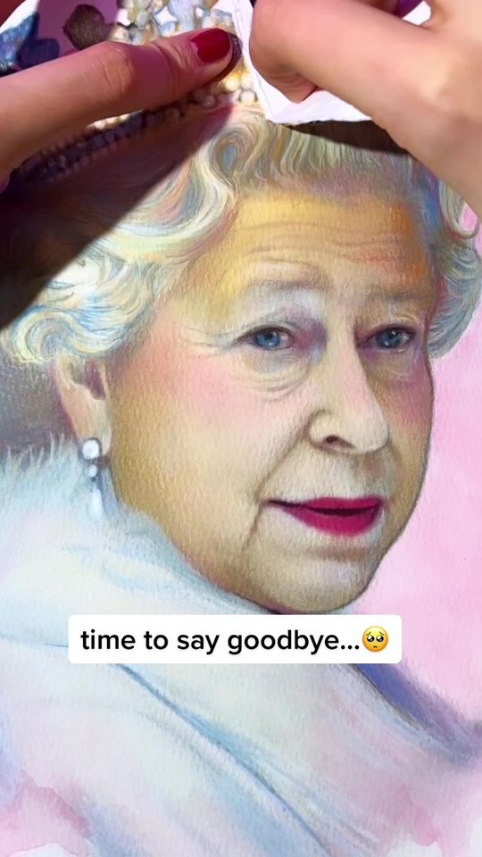rest in peace #queenelizabeth #queen #rip #art