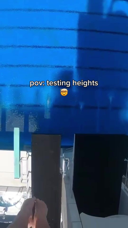 at what height did you have to stop watching? 😨 #highdive #p